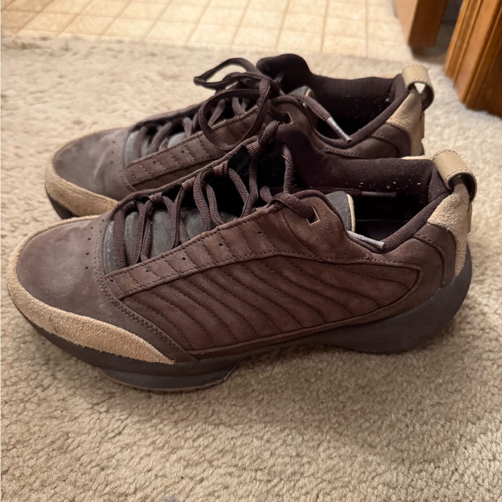 Air Jordan Men's Brown Suede Sneakers